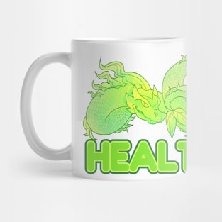 Money Wish Smole Illustration for this next new year 2024 of earth green dragon Mug